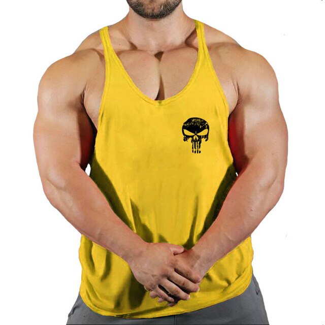 Bodybuilding Suspenders Shirt for Men
