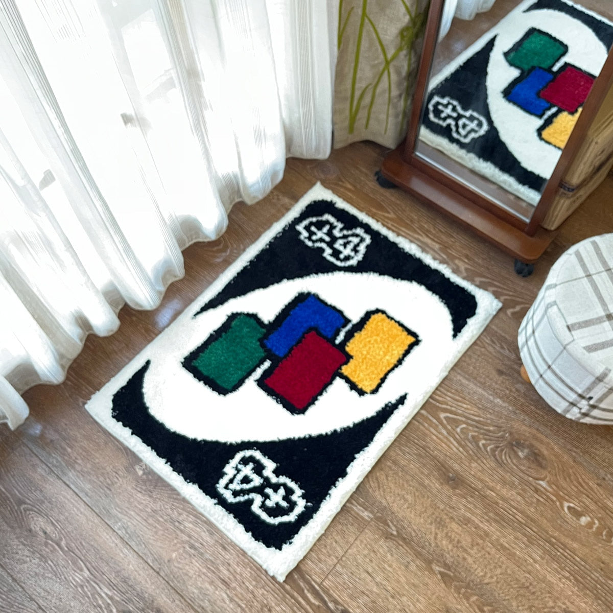 Rainbow Reverse Card Fluffy Carpets