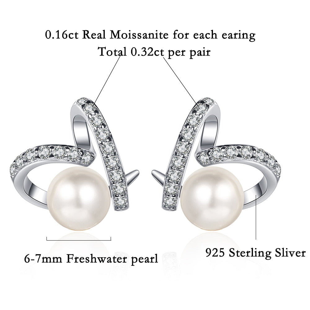 Freshwater Pearl Engagement Stud Earring
